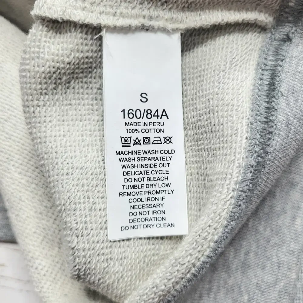 Kate‎ Spade Wink Graphic Sweatshirt Gray Pink Crewneck Pullover Cotton Small